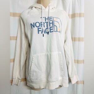 The North Face Never Stop Exploring Y2K Women White Sweatshirt Hoodie Size L